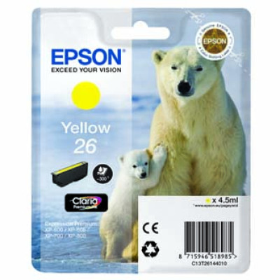 Epson T2614 (C13T26144012), originální inkoust, žlutý, 4,5 ml