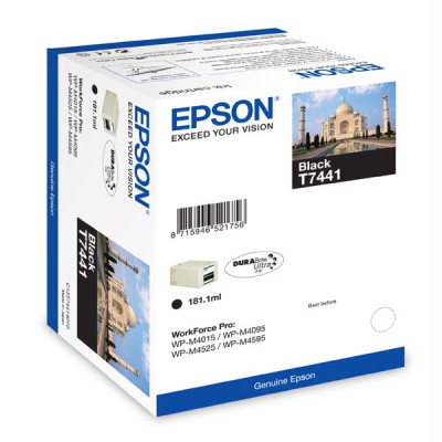 Epson T7441 (C13T74414010), originální inkoust, černý, 10000 stran (181 ml)