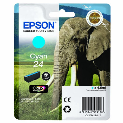 Epson T2422 (C13T24224010), originální inkoust, azurový, 4,6 ml