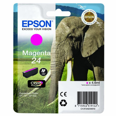 Epson T2423 (C13T24234010), originální inkoust, purpurový, 4,6 ml