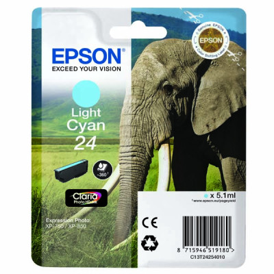 Epson T2425 (C13T24254010), originální inkoust, světle azurový, 5,1 ml