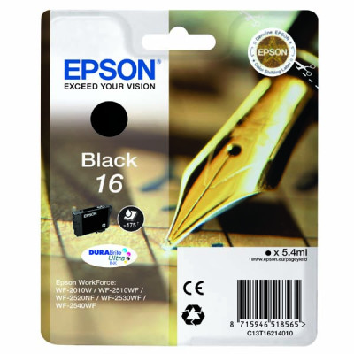 Epson T1621 (C13T16214010), originální inkoust, černý, 5,4 ml