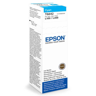 Epson T6642 (C13T66424A), originální inkoust, azurový, 70 ml