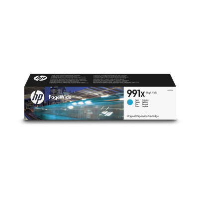 HP M0J90AE (991X), originální inkoust, azurový, 16000 stran (193ml), XL