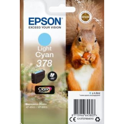 Epson T3785 (C13T37854010), originální inkoust, světle azurový, 4,8 ml