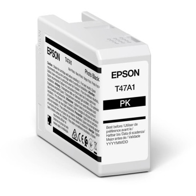 Epson T47A1 (C13T47A100), originální inkoust, photo černý, 50 ml