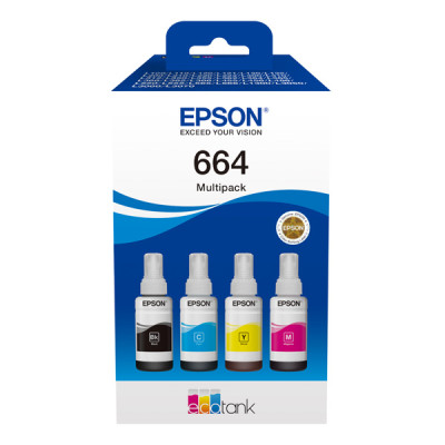 Epson T6646 (C13T66464A), originální inkoust, CMYK, 4-pack