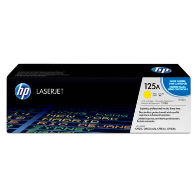 HP CB542A (125A), originální toner, žlutý, 1400 stran