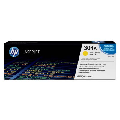 HP CC532A (304A), originální toner, žlutý, 2800 stran