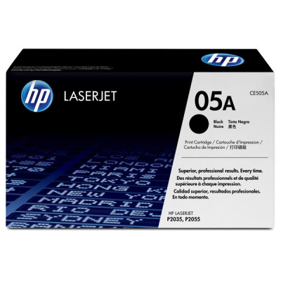 HP CE505A (05A), originální toner, černý, 2300 stran