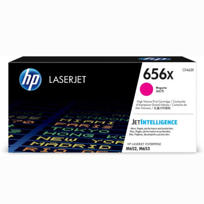 HP CF463X (656X), originální toner, purpurový, 22000 stran