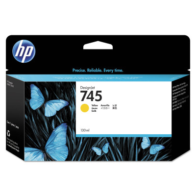 HP F9J96A, (745), originální inkoust, žlutý, 130ml