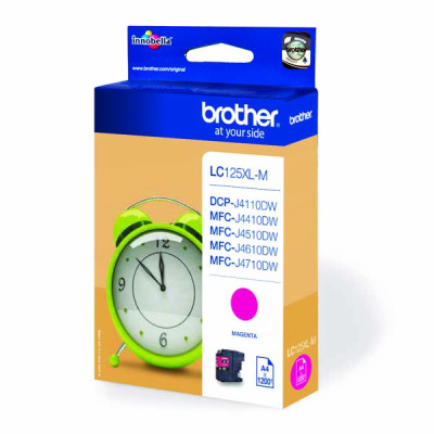 Brother LC-125XLM, originální inkoust, purpurový, 1200 stran