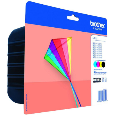 Brother LC-223VALBP, originální inkoust, CMYK, 4 × 550 stran, 4-pack