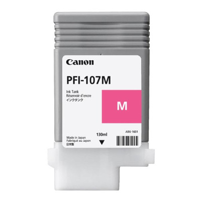 Canon PFI-107M (6707B001), originální inkoust, purpurový, 130 ml