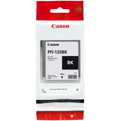 Canon PFI-120Bk (2885C001), originální inkoust, černý, 130 ml