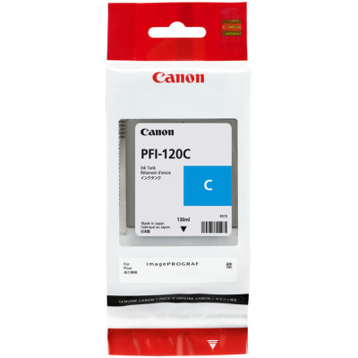 Canon PFI-120C (2886C001), originální inkoust, azurový, 130 ml