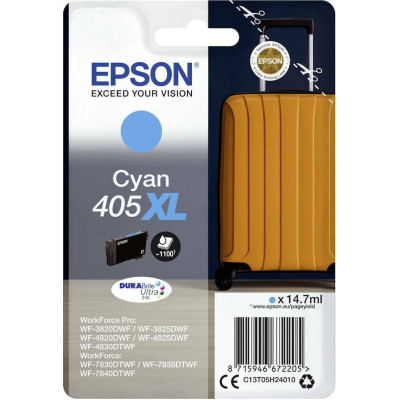 Epson T05H2 (C13T05H24010, 405XL), originální inkoust, azurový, 14,7 ml, XL