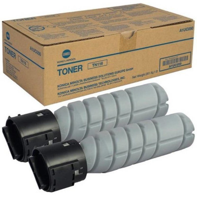 Konica Minolta TN-116K (A1UC050), originální toner, černý, 2 × 11000 stran, 2-pack