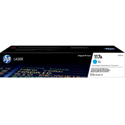 HP W2071A (117A), originální toner, azurový, 700 stran