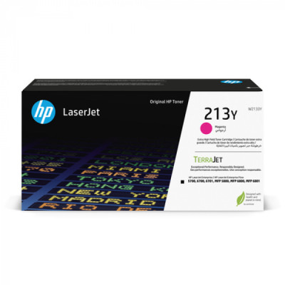 HP W2133Y (213Y), originální toner, purpurový, 12000 stran