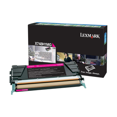 Lexmark X748H1MG, originální toner, purpurový, 10000 stran