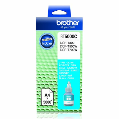 Brother BT-5000C, originální inkoust, azurový, 5000 stran (41,8 ml)