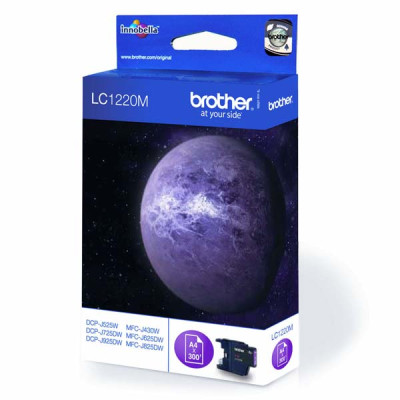 Brother LC-1220M, originální inkoust, purpurový, 300 stran