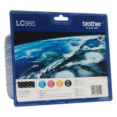 Brother LC-985VALBP, originální inkoust, CMYK, 3 × 260 + 300 stran, 4-pack