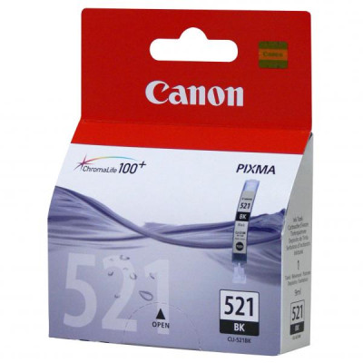 Canon CLI-521Bk (2933B001), originální inkoust, černý, 665 stran (9 ml)