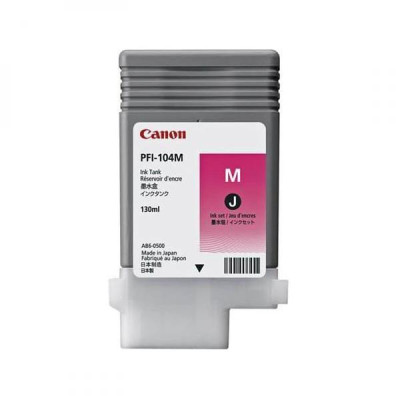 Canon PFI-104M (3631B001), originální inkoust, purpurový, 130 ml