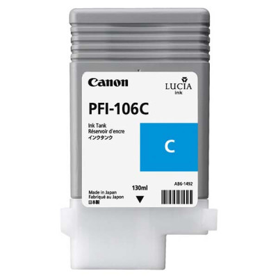 Canon PFI-106C (6622B001), originální inkoust, azurový, 130 ml