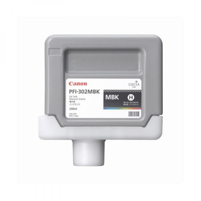 Canon PFI-302MBk (2215B001), originální inkoust, matně černý, 330 ml