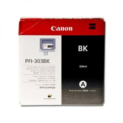 Canon PFI-303Bk (2958B001), originální inkoust, černý, 330 ml