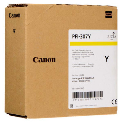 Canon PFI-307Y (9814B001), originální inkoust, žlutý, 330 ml