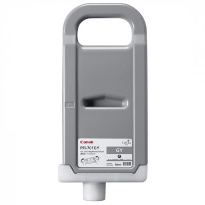 Canon PFI-701Gy (0909B001), originální inkoust, šedý, 700 ml