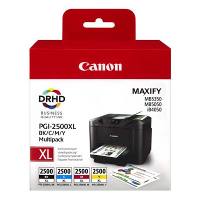 Canon PGI-2500CMYK XL (9254B004), originální inkoust, CMYK, XL Multipack