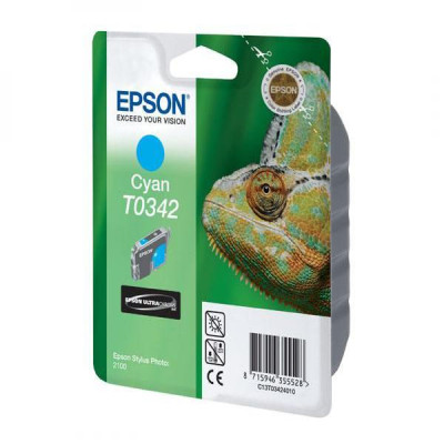 Epson T0342 (C13T034240), originální inkoust, azurový, 440 stran (17 ml)