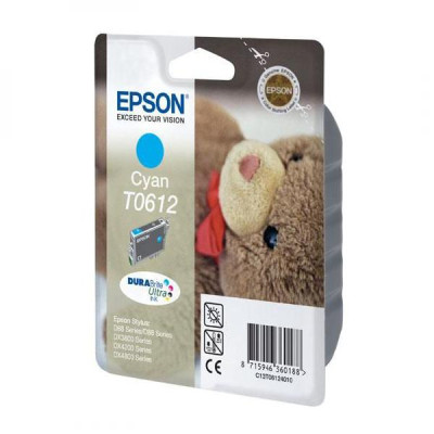 Epson T0612 (C13T06124010), originální inkoust, azurový, 250 stran (8 ml)