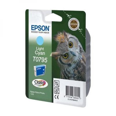 Epson T0795 (C13T079540), originální inkoust, světle azurový, 11,1 ml