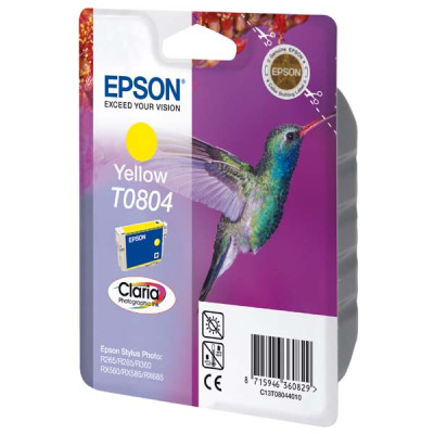 Epson T0804 (C13T08044011), originální inkoust, žlutý, 7,4 ml