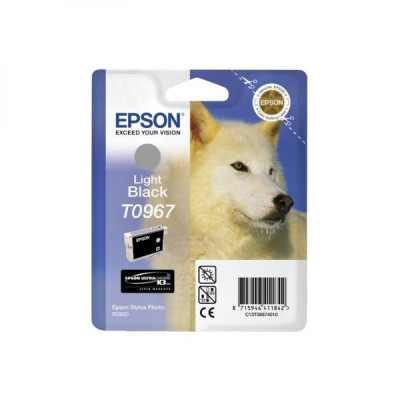 Epson T0967 (C13T09674010), originální inkoust, světle černý, 13 ml