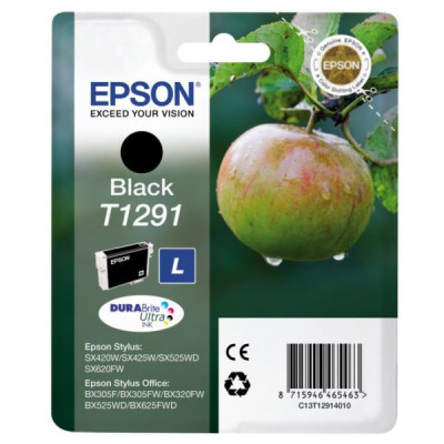 Epson T1291 (C13T12914011), originální inkoust, černý, 11,2 ml