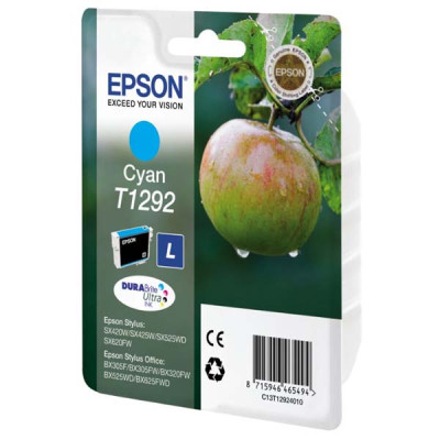 Epson T1292 (C13T12924012), originální inkoust, azurový, 7 ml