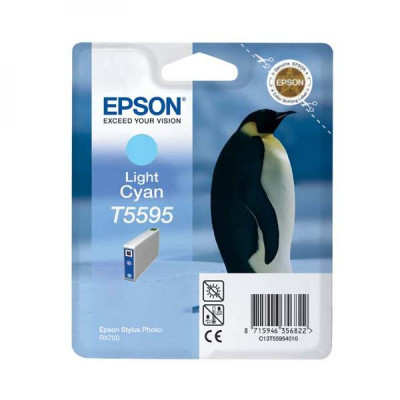 Epson T5595 (C13T55954010), originální inkoust, světle azurový, 13 ml