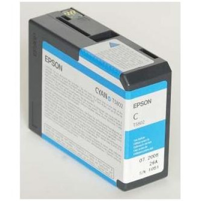 Epson T5802 (C13T580200), originální inkoust, azurový, 80 ml