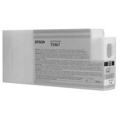 Epson T5967 (C13T596700), originální inkoust, světle černý, 350 ml