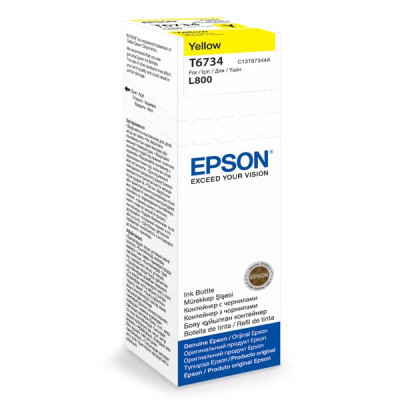 Epson T6734 (C13T67344A), originální inkoust, žlutý, 70 ml