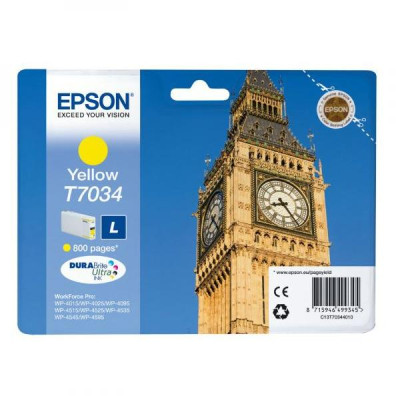 Epson T7034 (C13T70344010), originální inkoust, žlutý, 800 stran