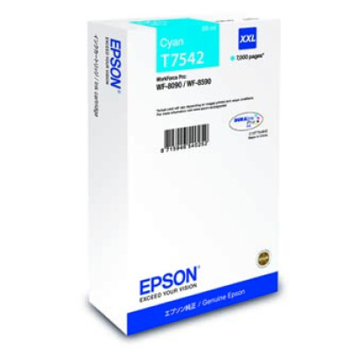 Epson T7542XXL (C13T754240), originální inkoust, azurový, 69 ml